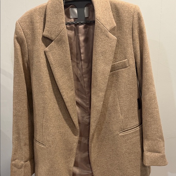 Jackets & Blazers - Women's Tan Wool Blend Coat